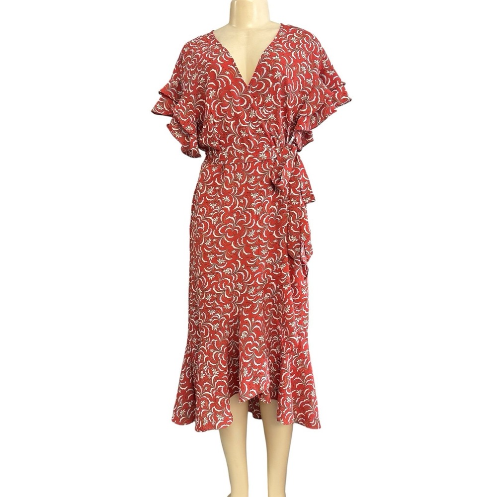 Max Studio Red Asymmetrical Dress